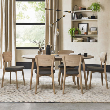 Bentley Designs Dansk Scandi Oak 6 Seater Dining Table | Taylors on the High Street